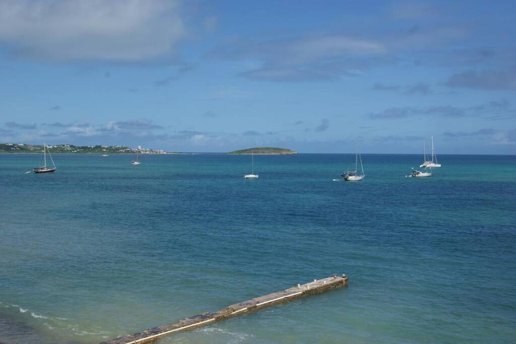 Superbe Studio Dolce Vita Vue Mer Plage Piscine Marigot  Eksteriør billede