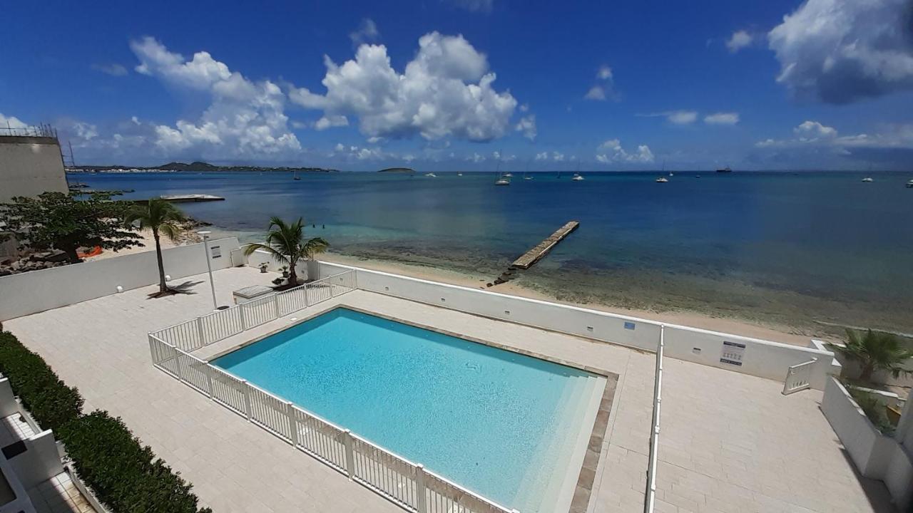 Superbe Studio Dolce Vita Vue Mer Plage Piscine Marigot  Eksteriør billede