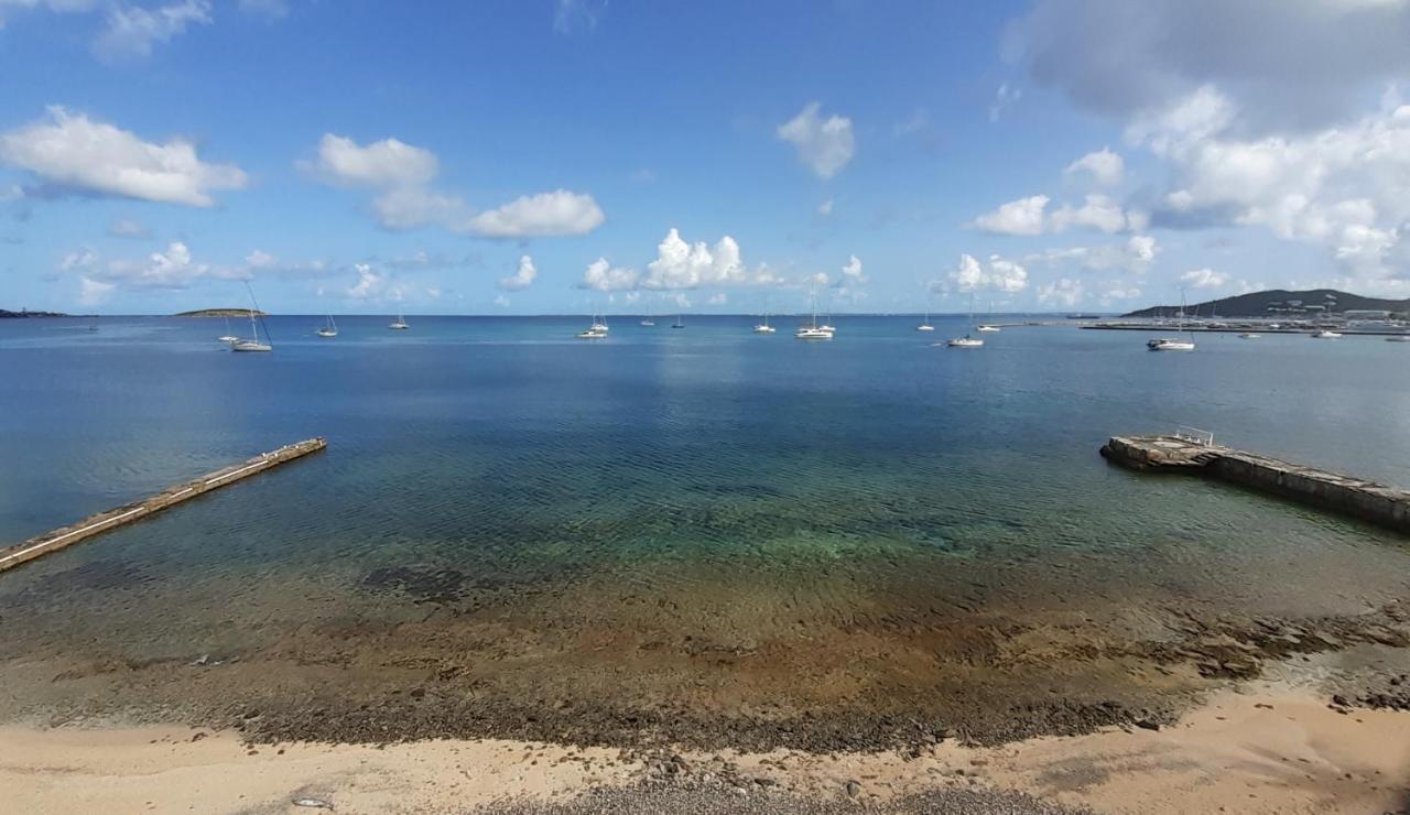 Superbe Studio Dolce Vita Vue Mer Plage Piscine Marigot  Eksteriør billede